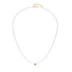 Moon pendant - Gold and crystal